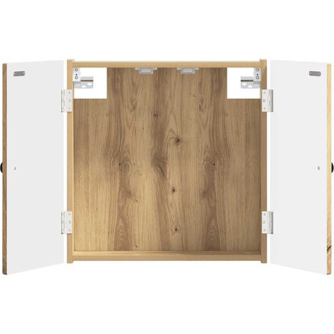 vidaXL Armario para dianas EDE Roble artisan 52,5 x 10,5 x 53,5 cm (1/2)