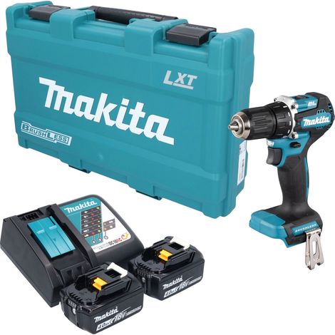 Trapano avvitatore a batteria Makita DDF 487 RMK 18 V 40 Nm brushless + 2 batterie da 4,0 Ah + caricabatterie + valigetta (1/5)