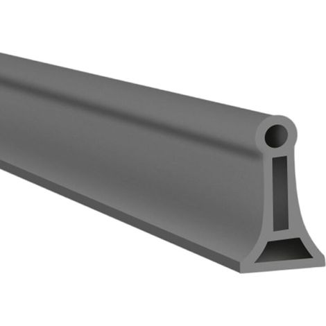 Bande étanche autocollante pour porte de douche, seuil de 2 m x 4 cm x 3 cm, gris, coupe facile pour salle de bain (1/5)