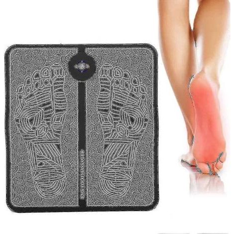 EMS-Fußmassagegerät, wiederaufladbare elektrische Massagematte zur Schmerzlinderung, Fußmuskelstimulator mit Aufbewahrungstasche. (1/3)
