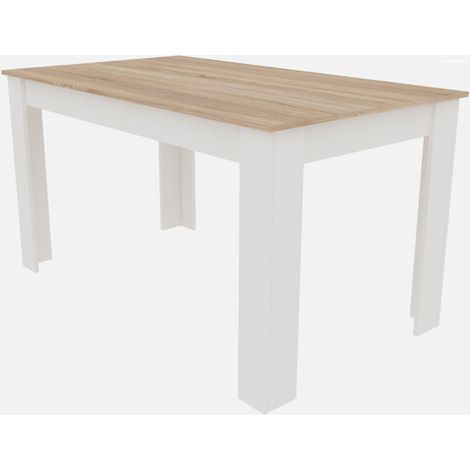 TAVOLO ALLUNGABILE CM 80X110/150XH.75 ROV./BIANCO- 1,0 pz