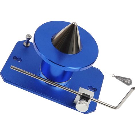 Équilibreur de lame de coupe-bordures en acier allié, fixation murale, outil d'équilibrage de lame 339075B bleu (1/5)