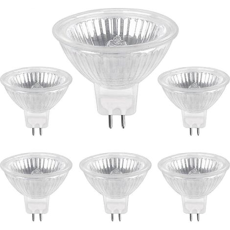 Ampoule halogène GU5.3 35 W 12 V, blanc chaud 2700 K, dimmable, ampoule spot halogène MR16, lot de 6 (1/5)