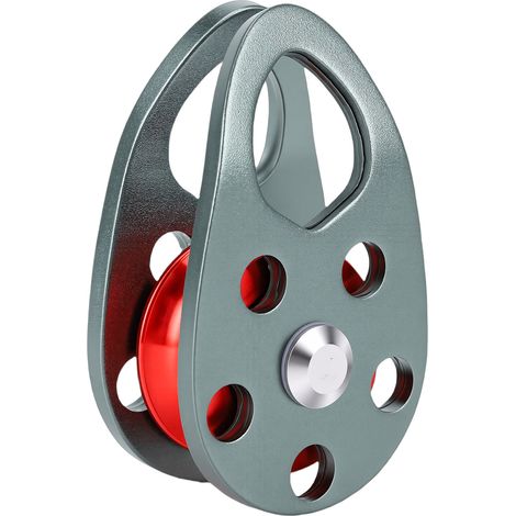 Poulie à palier fixe en alliage d'aluminium MG pour attelage, gréement, levage, charge ascendante 22 kN, charge descendante double 11 kN (1/5)