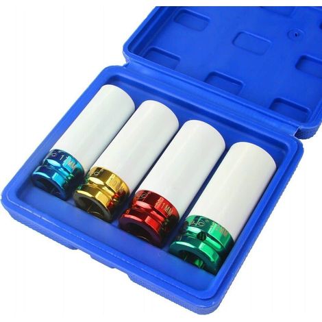 CHIAVI A BUSSOLA CERCHI IN LEGA CERCHIO 17, 19, 21, 22 mm AUTO 1/2 " 4 PZ 265x (1/3)