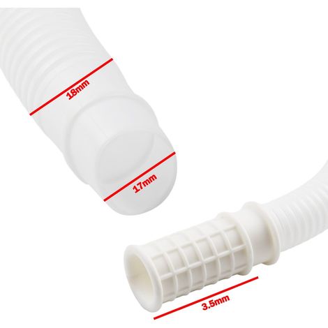 Tuyau de vidange pour climatiseur, tuyau de vidange portable pour machine à laver, tuyau d'eau flexible pour unités AC, tuyau d'entrée de machine à laver, 3 mètres de long (1/5)