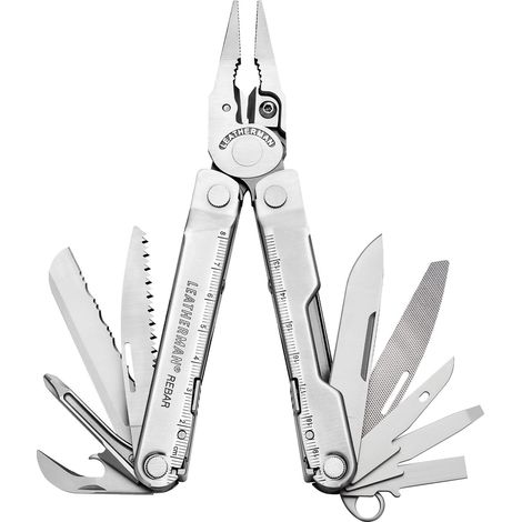 Leatherman Rebar herramienta multifunción gris acero resistente