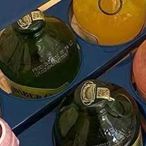 Porte-bouteilles portable, pliable, couleur unie, pour ranger les boissons, panier de pique-nique avec anse pour bouteilles de bière, bleu (1/3)