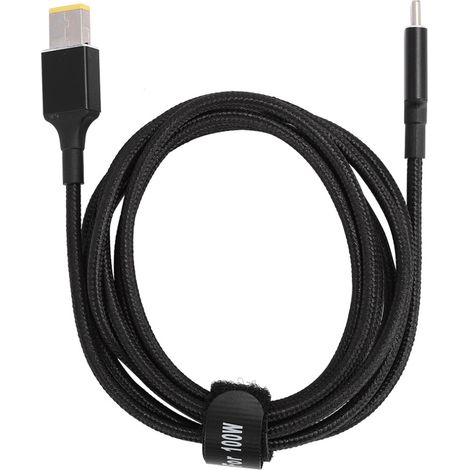 Schlankes Ladekabel: Unterstützt USB-C-Stromübertragung, ausgestattet mit einem E-Mark-Smart-Chip, aus strapazierfähigem, geflochtenem Nylon, leicht und tragbar, einfach zu transportieren.
