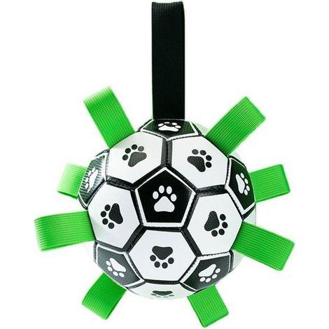 Balles à mâcher durables pour chiens, matériel sûr, cadeau amusant pour chien, jouets interactifs de Football en plein air, joue (1/5)