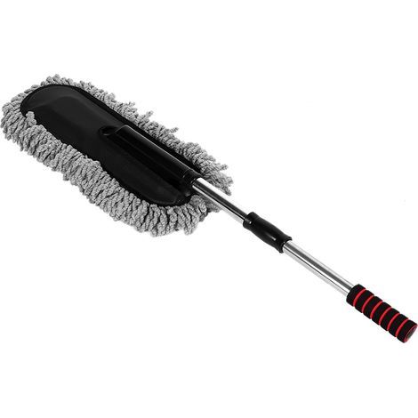 Chiffonnette Voiture Brosse Nettoyage Vitres Plumeau Extensible Rétractable Anti-Poussière Lavable (1/5)