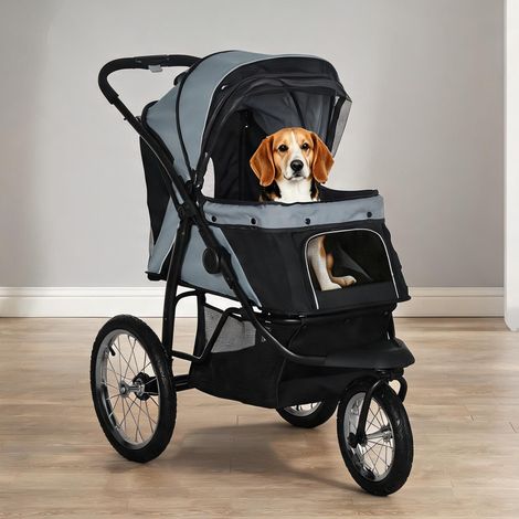 Caisse de transport pour animaux coloris gris 111 x 58 x 107 cm (1/5)