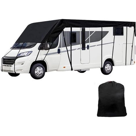 Bâche de protection pour caravane, bâche de camping-car, tissu Oxford 210D, couverture de toiture imperméable, 7,5 x 3 m, pour camping-cars et caravanes (1/5)