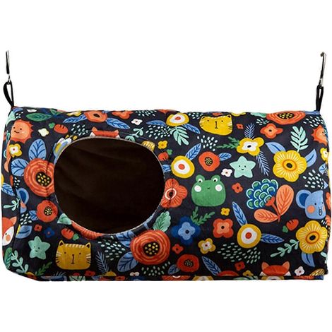 Nichoir, cage, hamac suspendu pour perruches, petits animaux et inséparables-Dark Blue 31x15x15cm