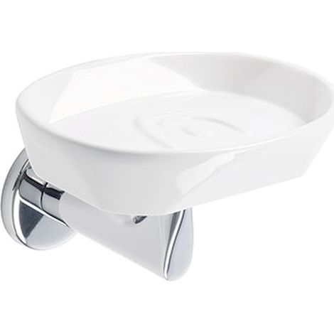 STILHAUS Liz porta sapone ceramica a parete cromato codice prod: 000LZ0908