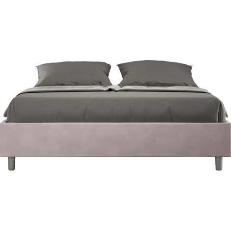 Letto Matrimoniale Sommier 160x190 cm Senza Rete Azelia Glicine (1/4)