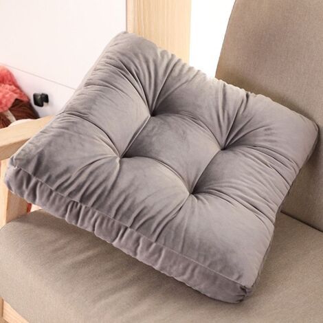 Stuhlkissen für Stuhl, Bank, Gartensofa, 6er-Set x 45x45cm Grau (1/3)