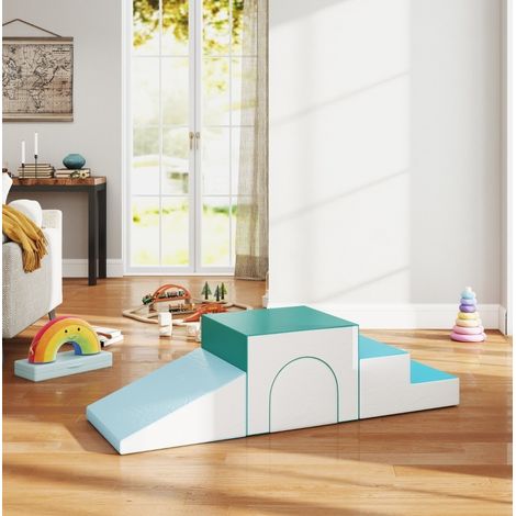 Set di 4 blocchi in schiuma, 150 x 50 x 39 cm, EPE, grigio chiaro/blu/verde OKMYHOME (1/5)