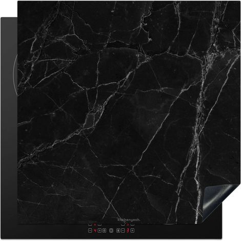 PROTECTION PLAQUE INDUCTION Noir - Marbre Couvre Plaque De Cuisson 78x78 cm