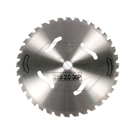 Disco 36 denti FORESTAL acciaio decespugliatore Ø255mm foro25,4mm spessore 2,0mm