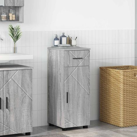 vidaXL Gabinete de Baño Gris Sonoma 30 x 35 x 80 cm (1/5)