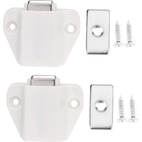 Lot de 8 loquets de porte simples robustes à ventouse magnétique (1/5)