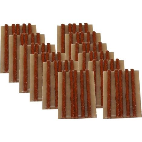 60 mèches 10 cm pour kit réparation de pneu