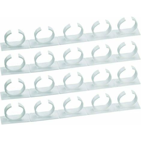 Boîte de rangement pour herbes et épices 4 x 5, peut contenir 20 pots, support à épices de cuisine avec clips, support de rangement pour pots à épices de 3,3 à 4,2 cm avec adhésifs ou vis, blanc (1/5)