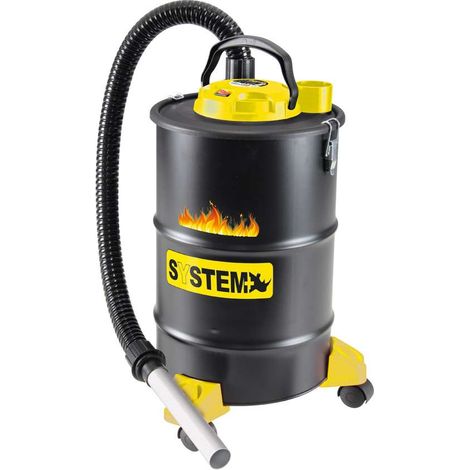 Aspiracenere System+ per Ceneri Calde - Nero e Giallo - 20lt (1/5)