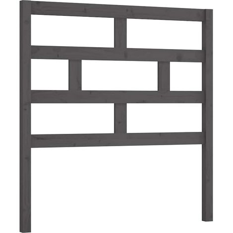 Maison Exclusive - Cabecero de cama madera maciza de pino gris 81 (1/5)