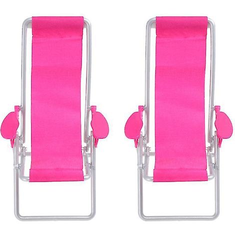 Lot de 2 mini chaises longues