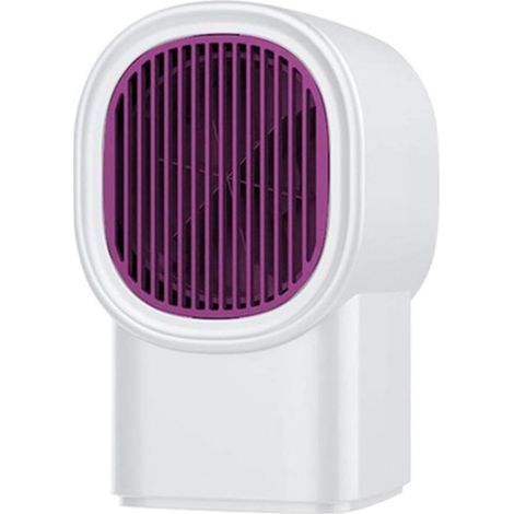 Chauffage électrique portable, mini ventilateur électrique portable, chauffage silencieux à économie d'énergie, blanc (1/5)