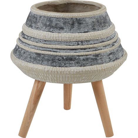 Blumentopf mit Beinen ATHAEA 37 cm Beige (1/5)