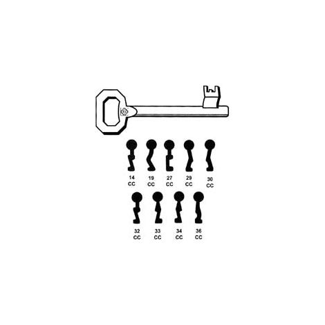Chiavi Patent Per Serrature A Bussola Corni - 34 CC