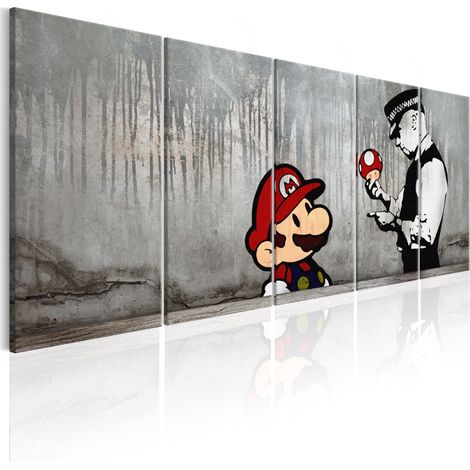 Quadro - Mario Bros on Concrete - 225x90 (1/4)