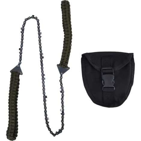 Motosierra de bolsillo, motosierra portátil de 60 cm (24 pulgadas), motosierra plegable, sierra de mano de emergencia para acampar, hacer senderismo, cortar madera y árboles.