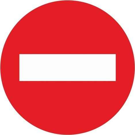 Señal Vial de Bolsa Prohibido el Paso / Entrada Prohibida 700 x 700 mm (1/2)