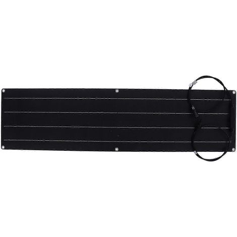 Panneau Solaire Flexible 50W Haute Efficacité, Chargeur Solaire Fin Léger Portable pour Camping, Caravane, Lampadaire (1/5)