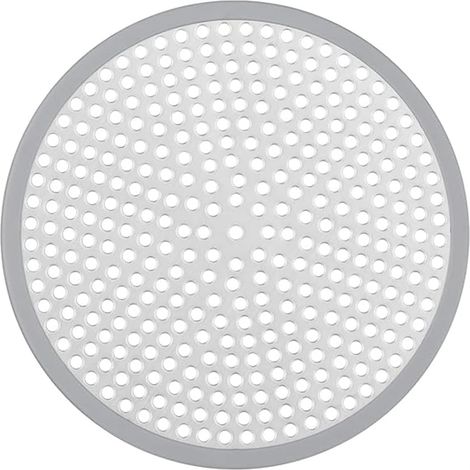 1 Tamis De Douche - Acier Inoxydable - Silicone Antidérapant - Filtre Cheveux Et Saletés Pour Salle De Bain Et Cuisine - Argent - 11,8x11,8cm