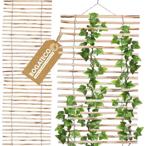 BOGATECO Pergola Échelle Noisetier Naturel 100x200 cm (1/5)
