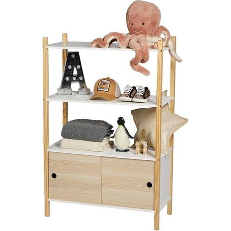 Armoire enfant 2 portes 2 étagères Dream (1/4)