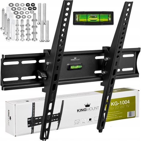 Support mural pour téléviseur King Mount KG-1004, compatible avec les écrans de 23 à 65 pouces (400 x 400 mm) (1/5)