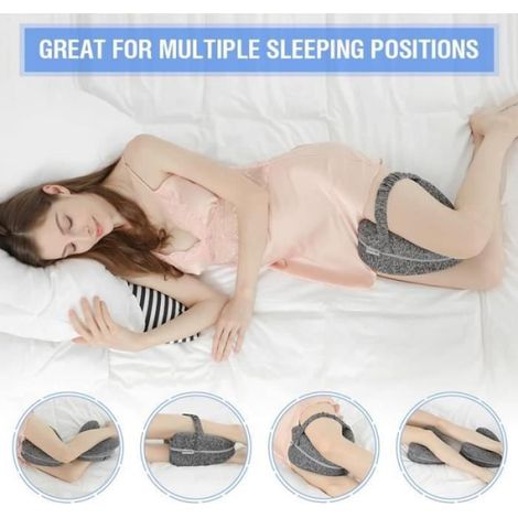 Coussin Entrejambe - Mousse Viscoélastique - Pour Sommeil Latéral - 1 Pièce (1/4)