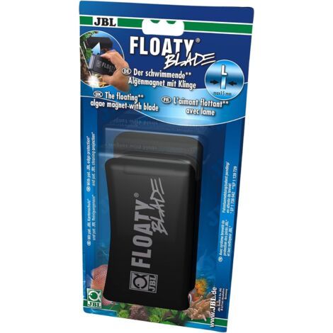 Floaty L Blade, Aimant nettoyeur de vitres flottant avec lame pour vitres d'aquariums épaisses