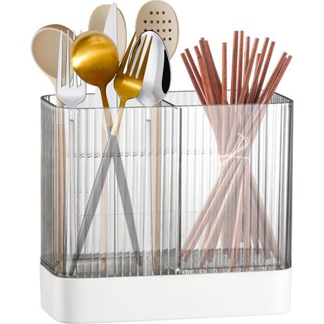 Mensola trasparente a parete per utensili da cucina (1/5)