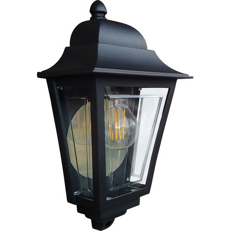 Applique esterna lanterna nera E27 IP44 Deco Lane Elstead (1/5)