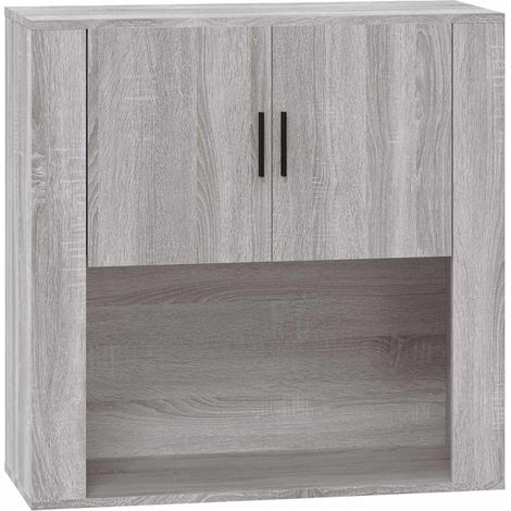 Maison Exclusive - Mobile Pensile Grigio Sonoma 80x33x80 cm in Legno Multistrato