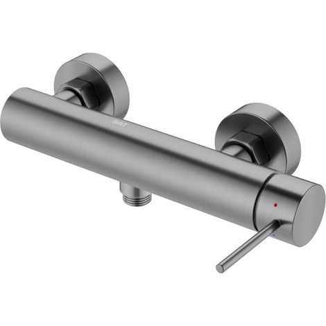 Swiss Aqua Technologies Aurum 150mm Wandbrausebatterie mit Hebel ohne Brauseset, gebürstetes Metall (SATBAUR268BGM)