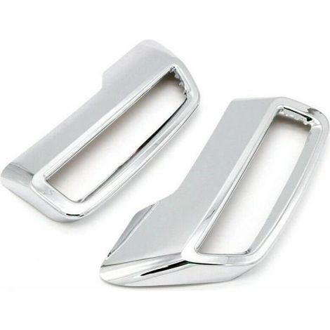 2-teilige verchromte Auspuffblenden für Peugeot 3008 5008 2017-2019 Silber -GE261