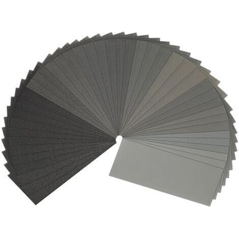 Set of 3 Sandpaper Sheets, Abrasive Paper 2500-230-93MM Grit, Used for Polishing Metal, Wood, and Cars